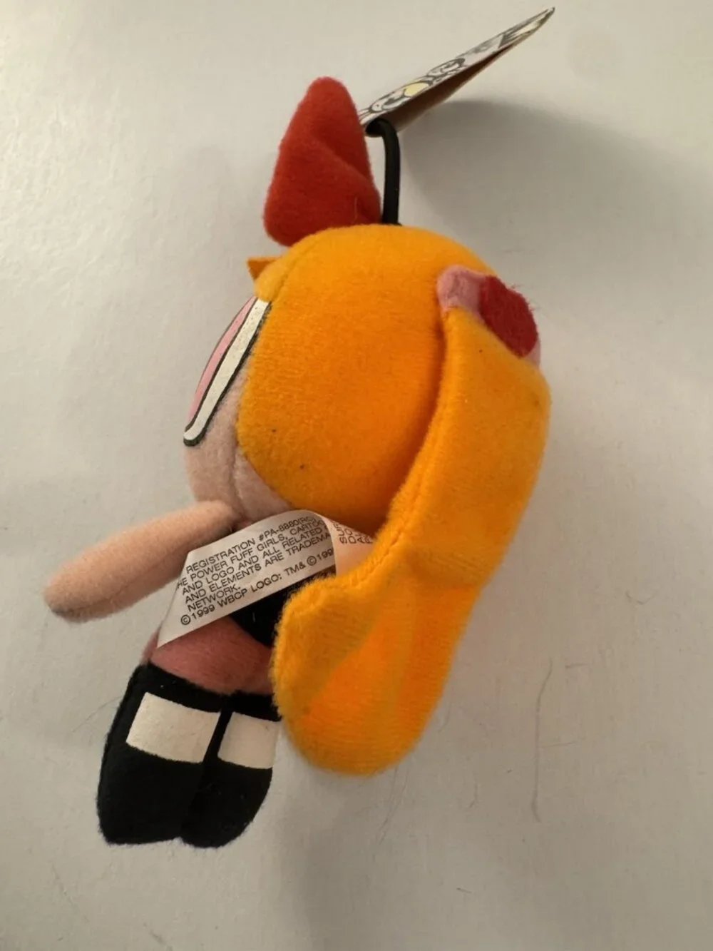 Trendmasters Power Puff Girls Blossom Doll Plush with Pull Band Vintage PD7